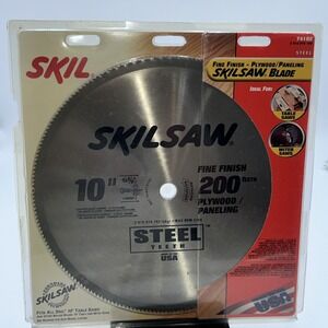 Skil 10 inch 200 Teeth Plywood/Paneling Steel Blade 5/8 Arbor New Made In USA
